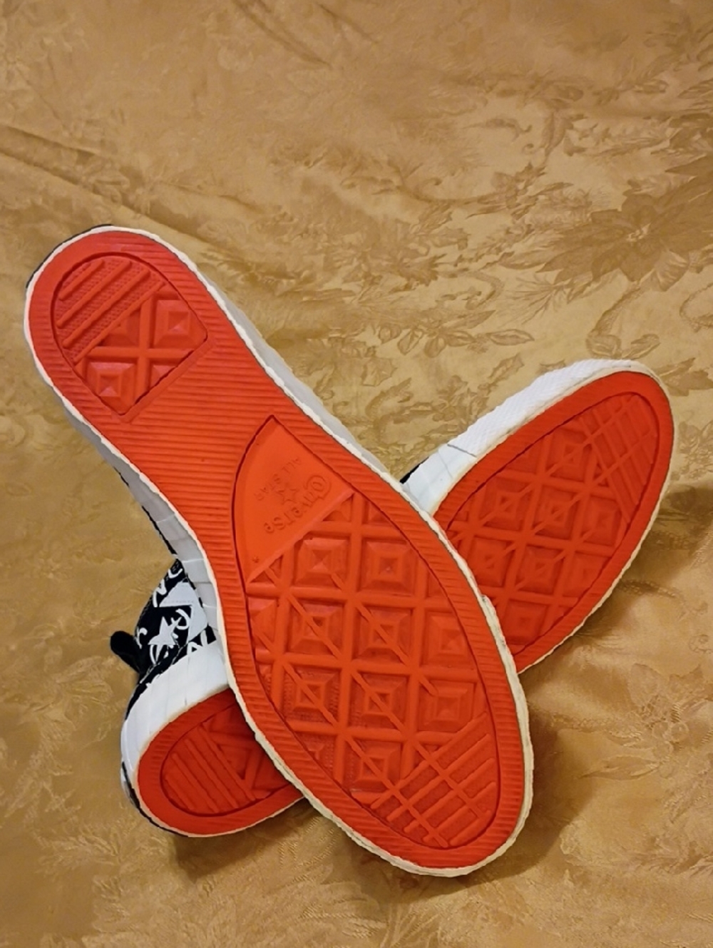 CONVERSE All Star Black High-Top Graffiti Embroidery Men's 10.0 Women's 12.0 - Picture 13 of 13